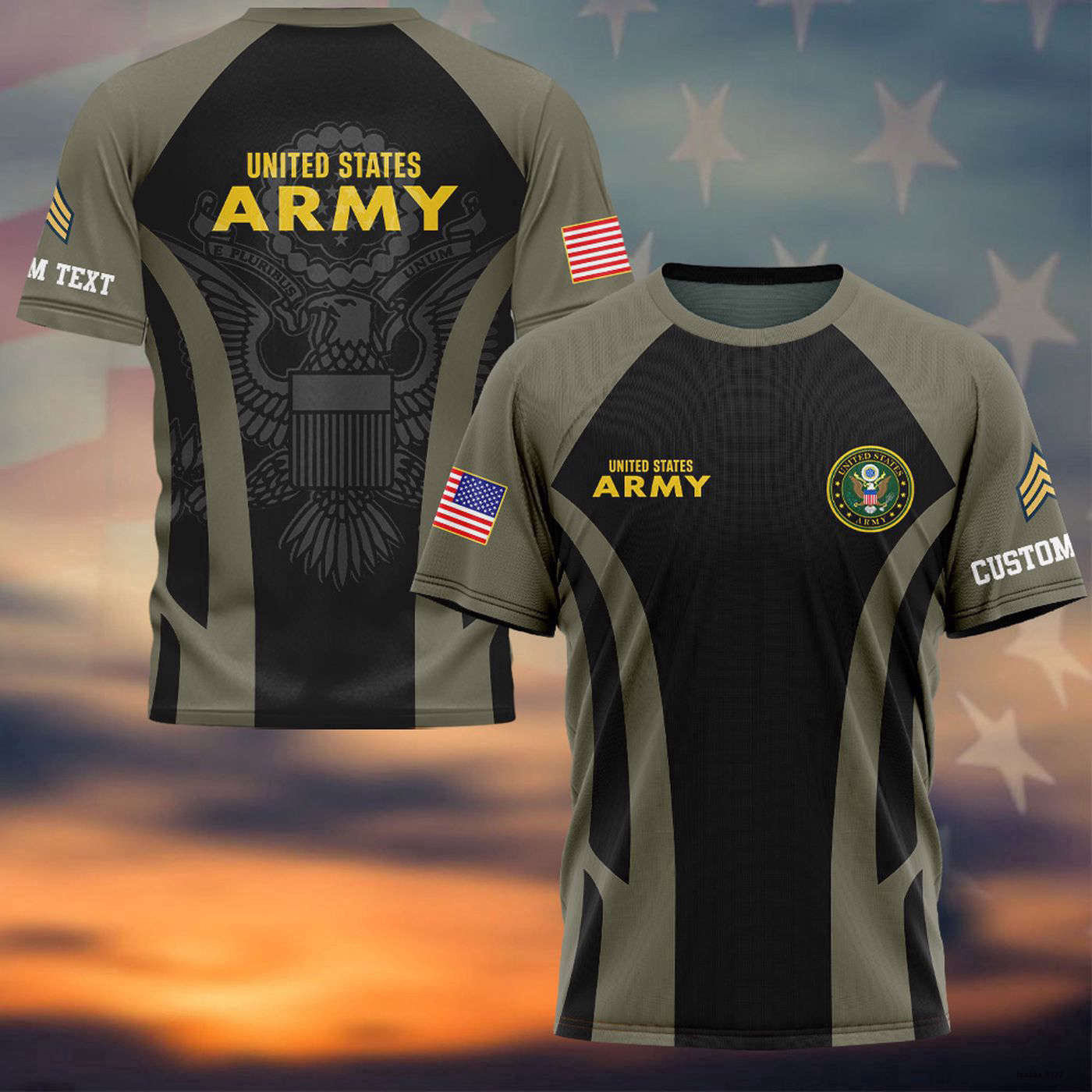 Show Your Patriotism with Custom U S Veteran T-Shirt: 3D Print All gallery