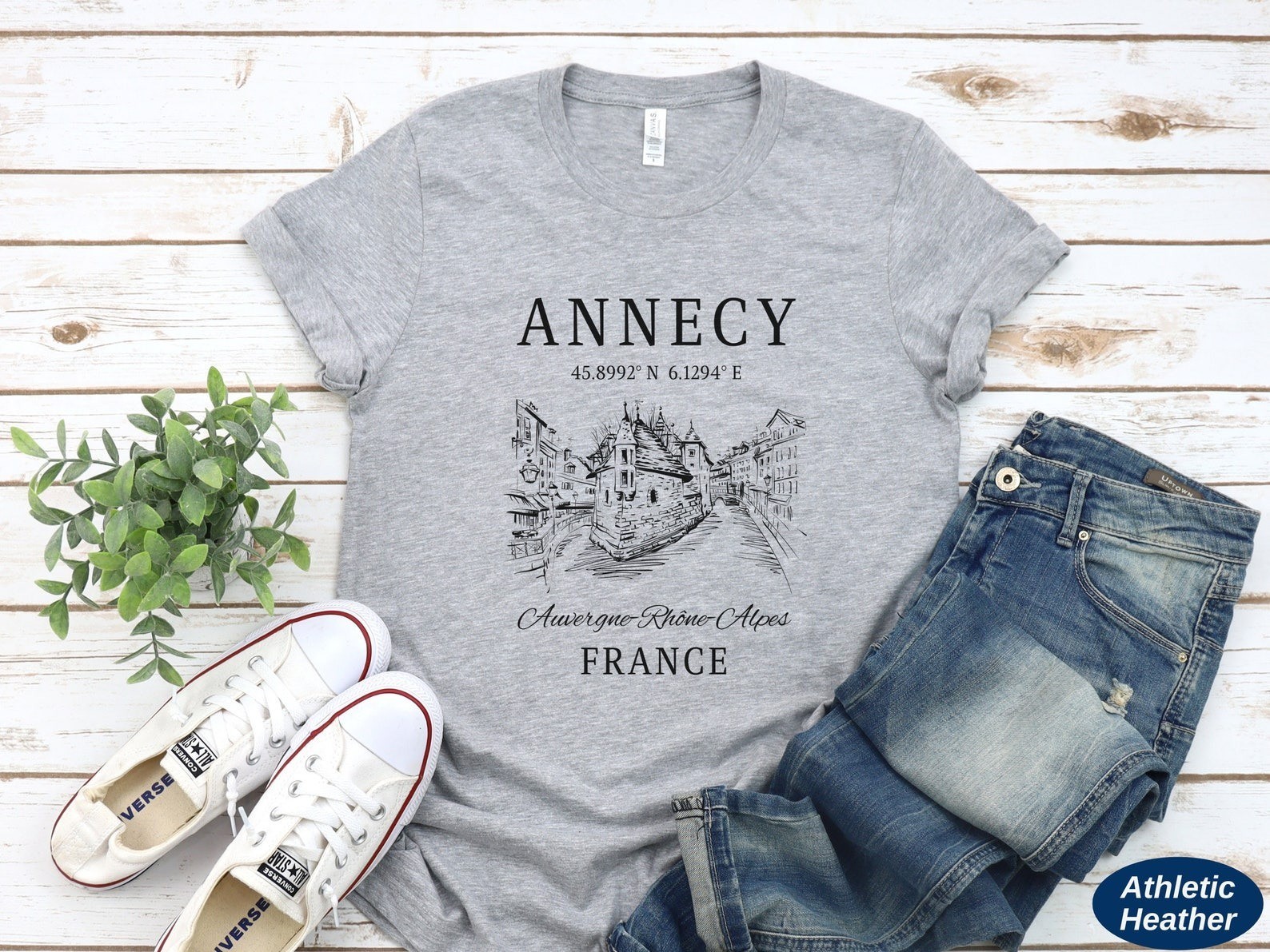 Annecy Shirt Travel Gift for France Trip Lovers Souvenir Tee gallery