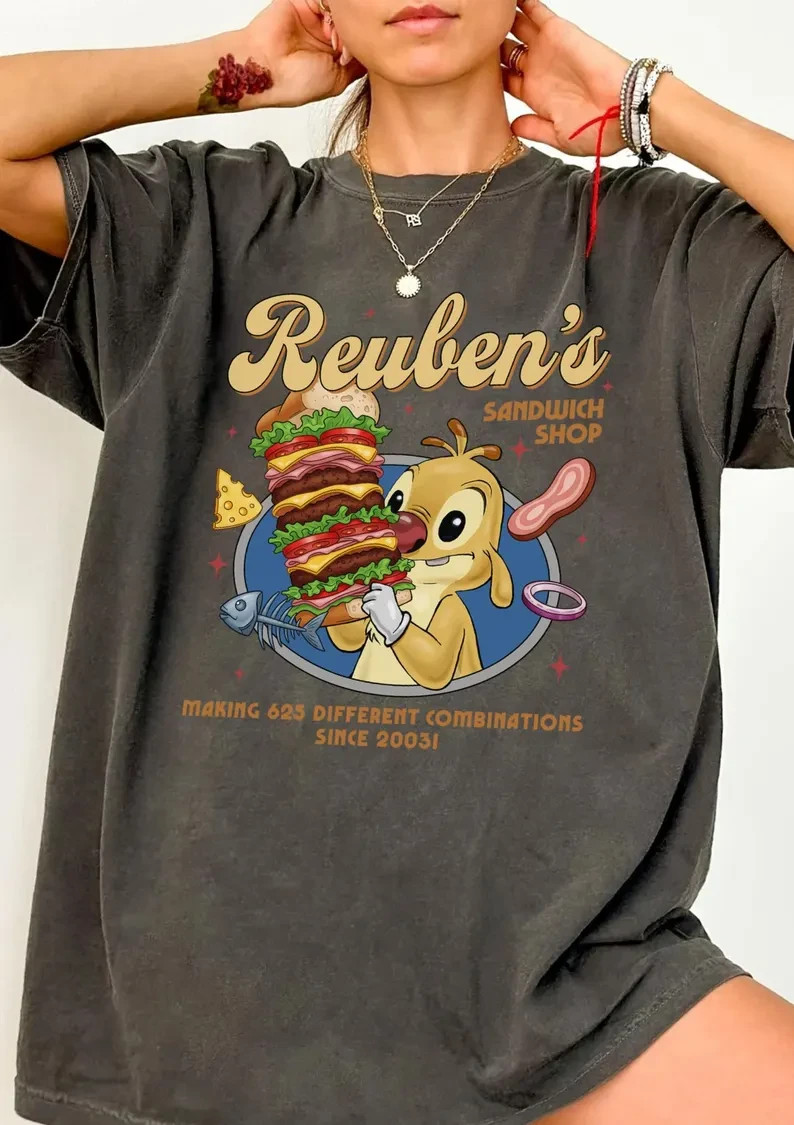 Lilo And Stitch Reuben Shirt, Reuben’s Sandwich Shop Shirt, Stitch Experiment gallery
