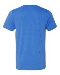 Bella + Canvas 3001CVC 2XL Heather True Royal CVC Jersey Unisex Blue Tshirt