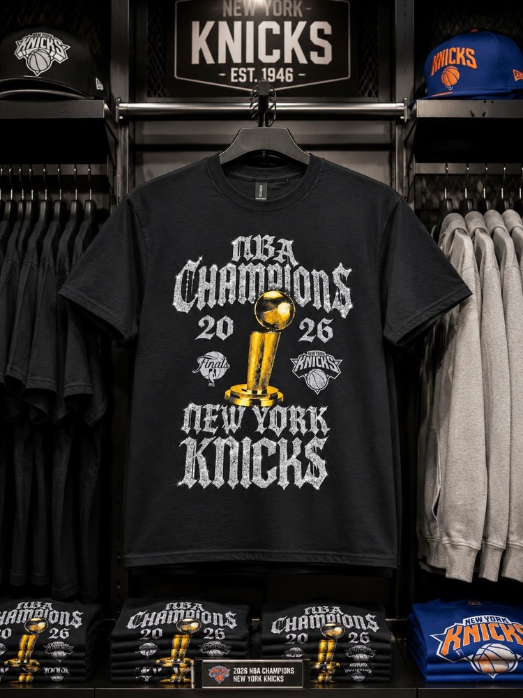 Knicks 2026 Champions Locker Room Basketball Graphic Shirt