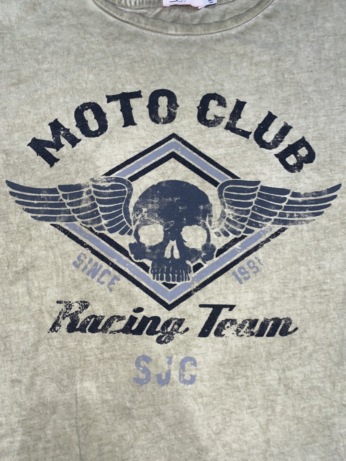 Silver Jeans Co Mens Moto Club Racing Team Graphic T Shirt sz L gallery