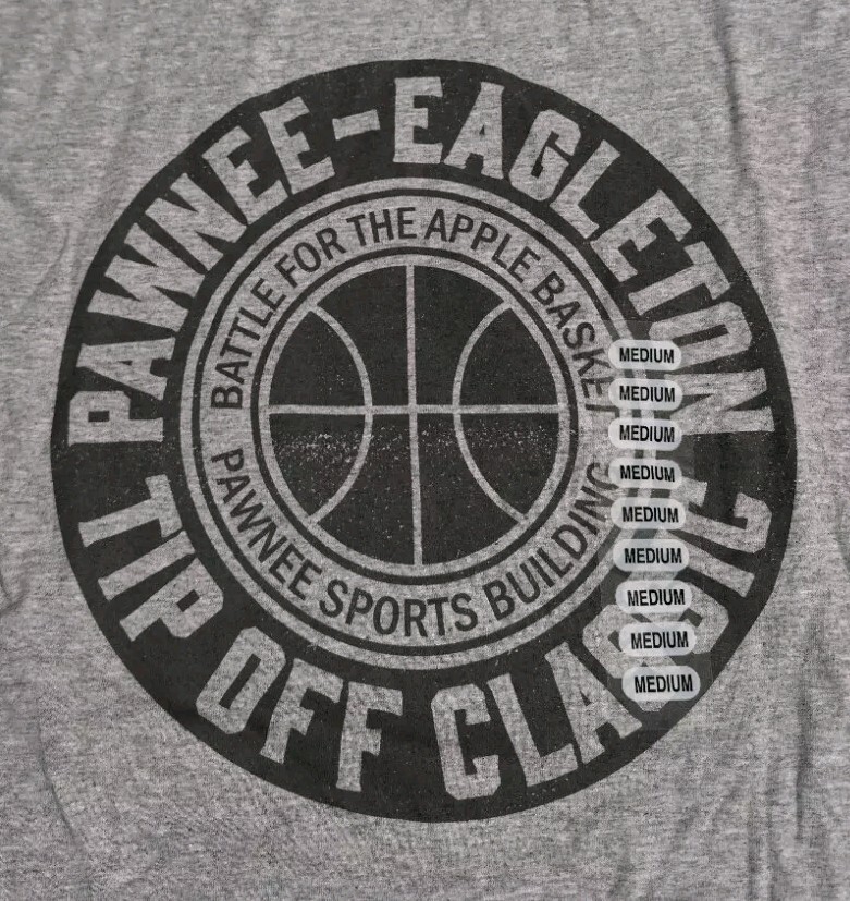 Ripple Junction Parks & Rec Pawnee-Eagleton Basketball T-Shirt Choose Your Size gallery