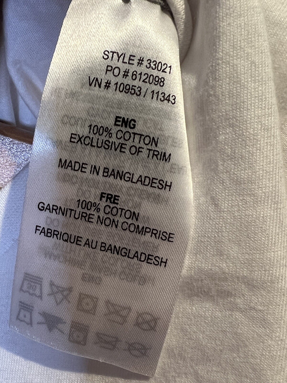 Slazenger Embron Global Technology Group T-shirt Size Large White V-neck NEW gallery