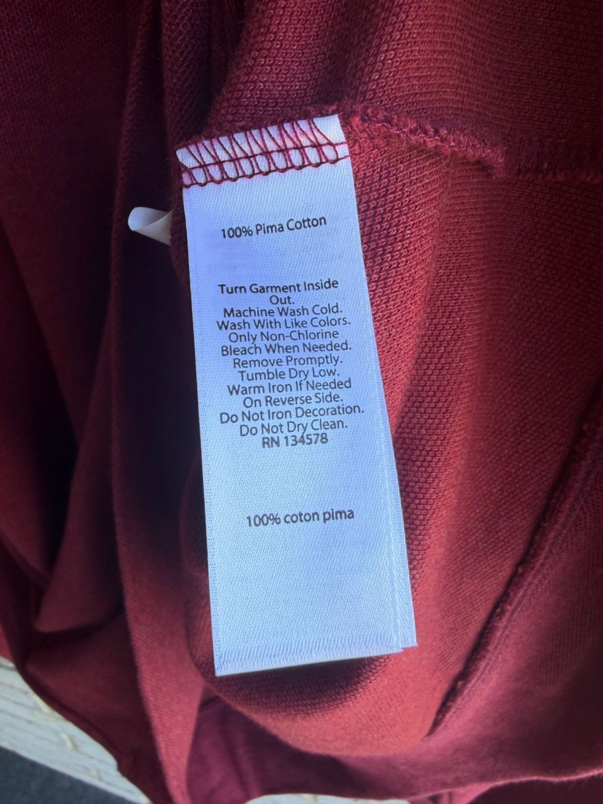 Vineyard Vines 100% Cotton Long Sleeve 1/4 Zip Burgundy Shirt Men's Size XL gallery