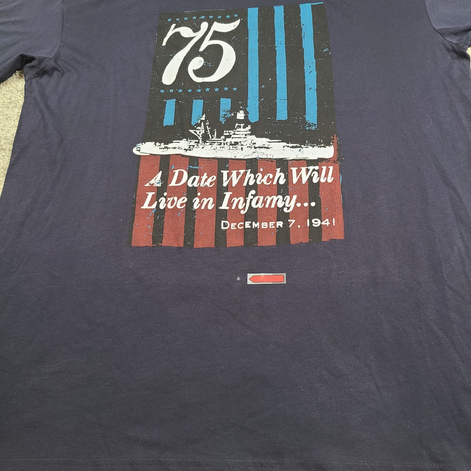Pearl Harbor 75th T-Shirt Men's Size 2XL Black Hawaii National Parks NEW gallery