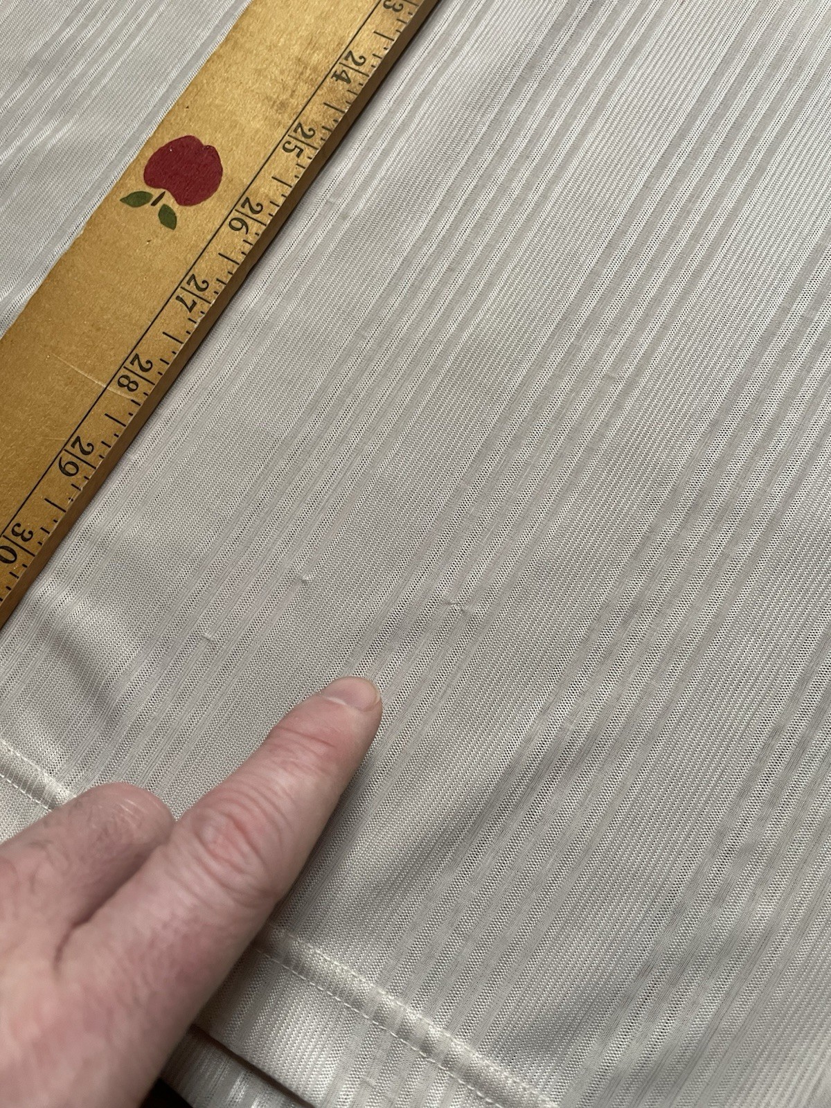 Vintage 90s Southpole Mens Medium Sheer Satin Striped Baggy Fit Shirt Light Gray gallery