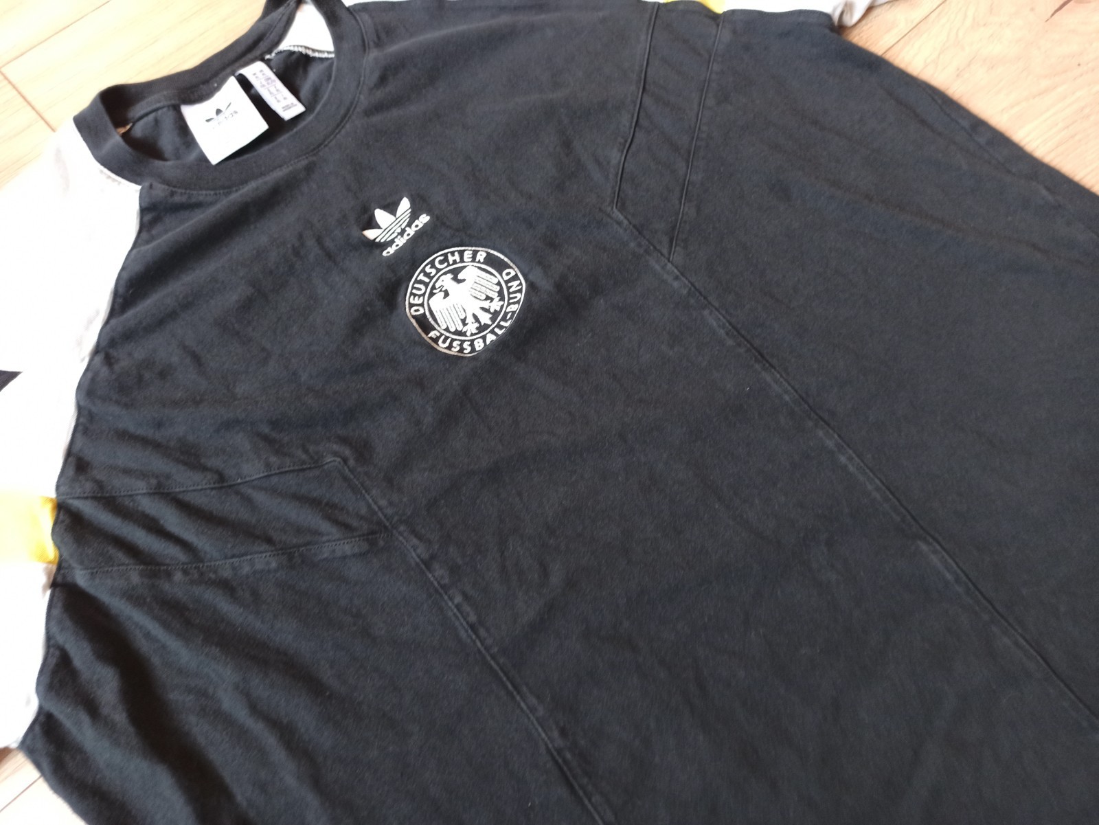 Adidas DFB Germany 1996 Retro T-Shirt Black European Cup Germany Reissue XL gallery