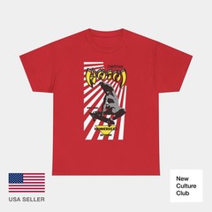 Classic Christian Hosoi Red Hammerhead Skateboards 80s Vert Skate T-Shirt Print