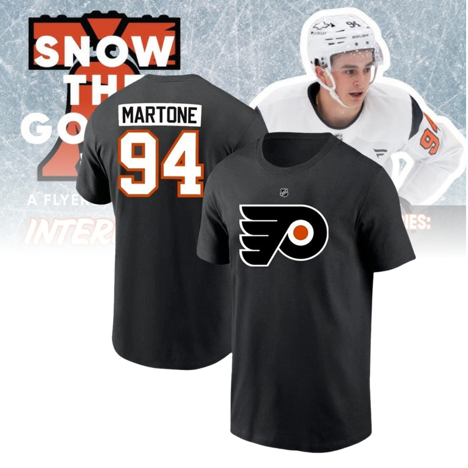 🔥HOT NEW – Porter Martone #94 Philadelphia Fly Hockey Name & Number
