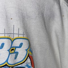NASCAR Tony Raines Front BACK Racing T Shirt #33 Size 2XL Read! E2200