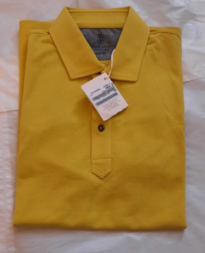 575$ BRUNELLO CUCINELLI MENS CLASSIC POLO SHIRT SZ: US S/48EU. MADE IN ITALY gallery