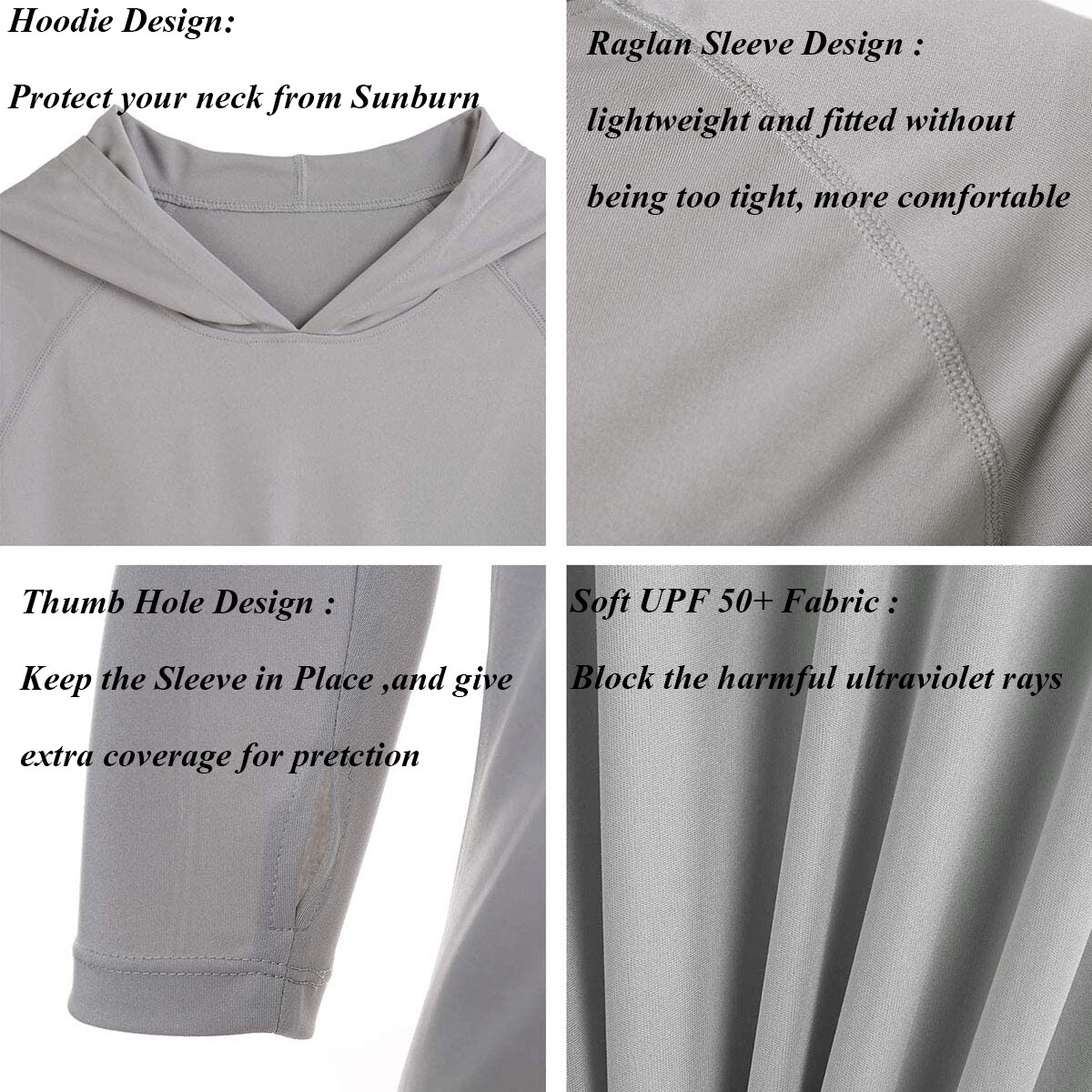 UPF50+ Mens Sun Shirts Long Sleeve T-Shirt Outdoor Sports Skin Protection Hoodie gallery