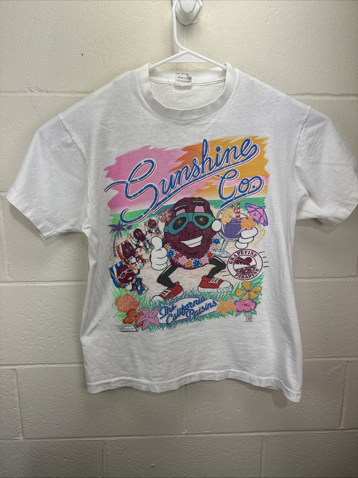 Vintage 1987 California Raisins Sunshine Co Graphic Tee Shirt Mens Size Large gallery