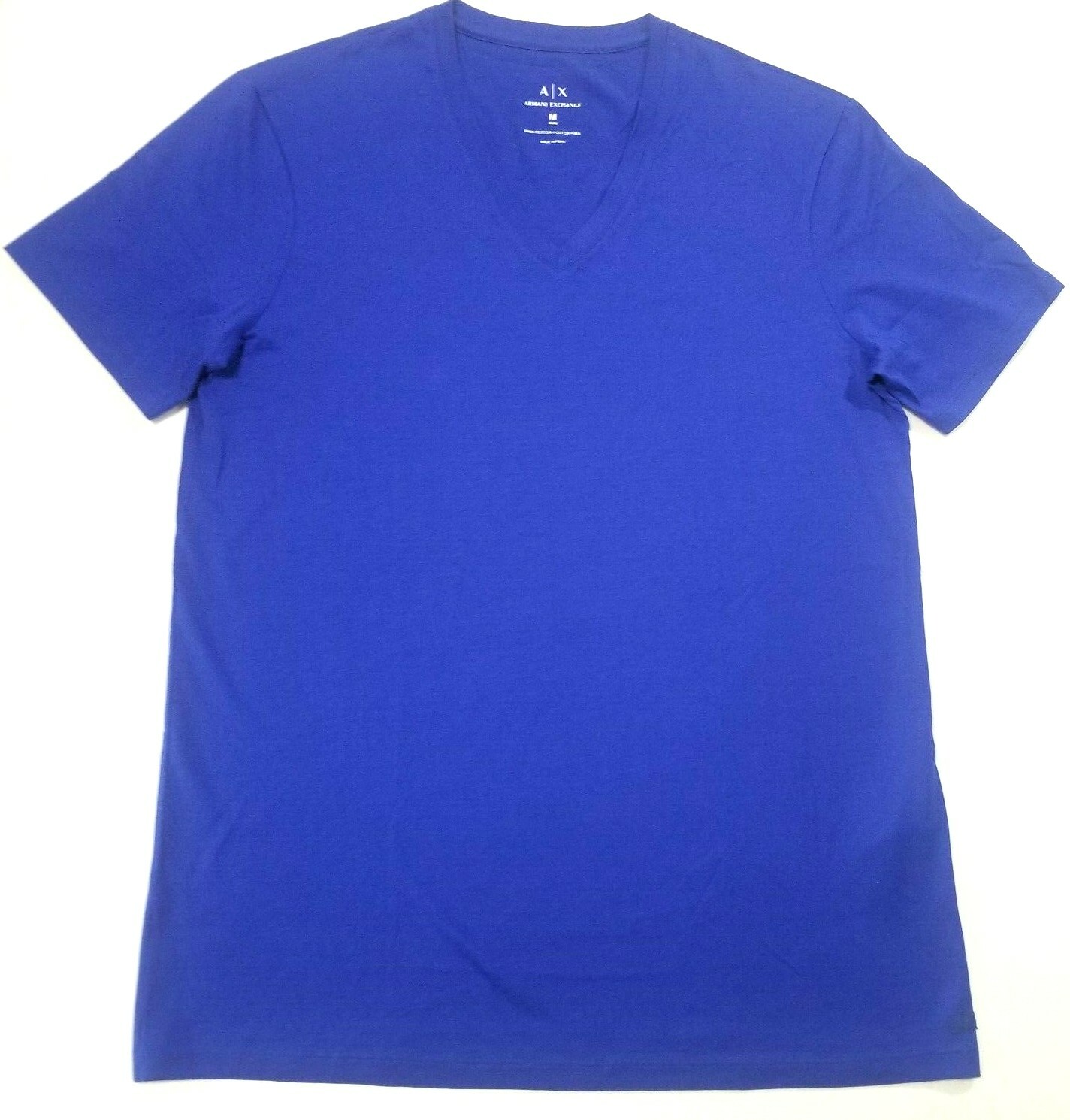 Armani Exchange Men's T-shirt Short-Sleeve V-neck Slim Fit Pima Cotton Tee gallery