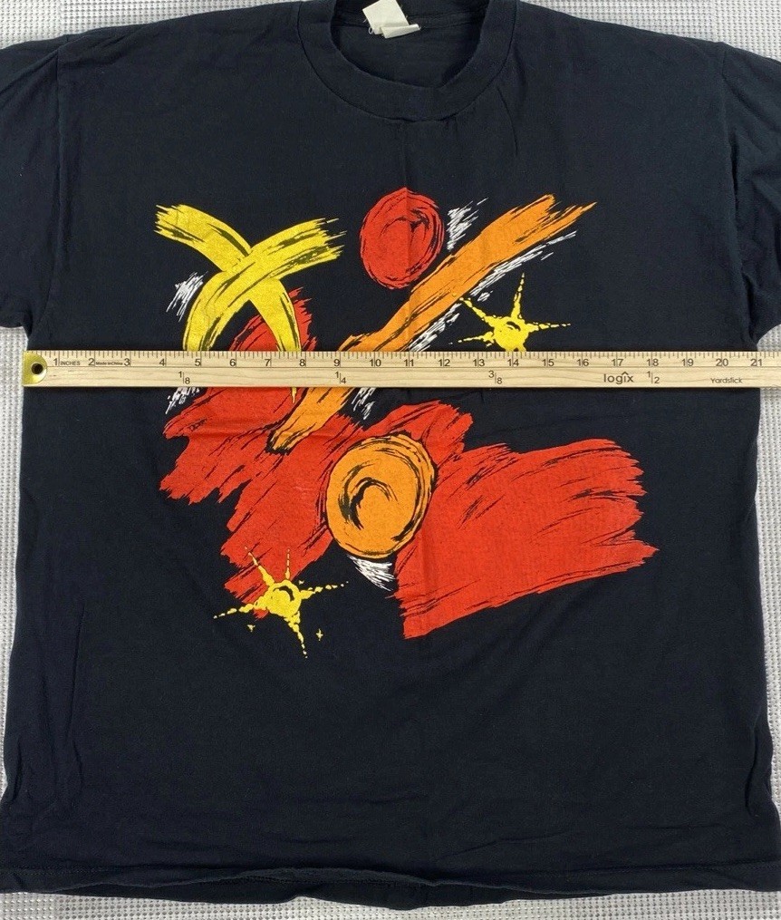 Vintage Abstract Art Graphic T-Shirt Black Single Stitch USA One Size Fits All gallery