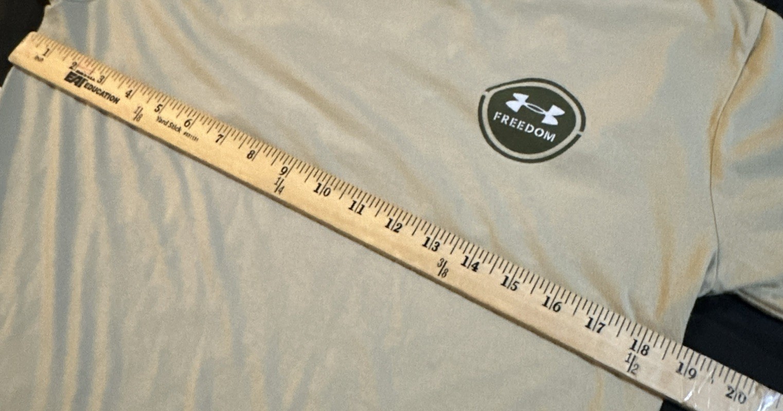 Under Armour Tactical Mission Made Mens M T-Shirt Snake & Stars Logo Desert Sand gallery