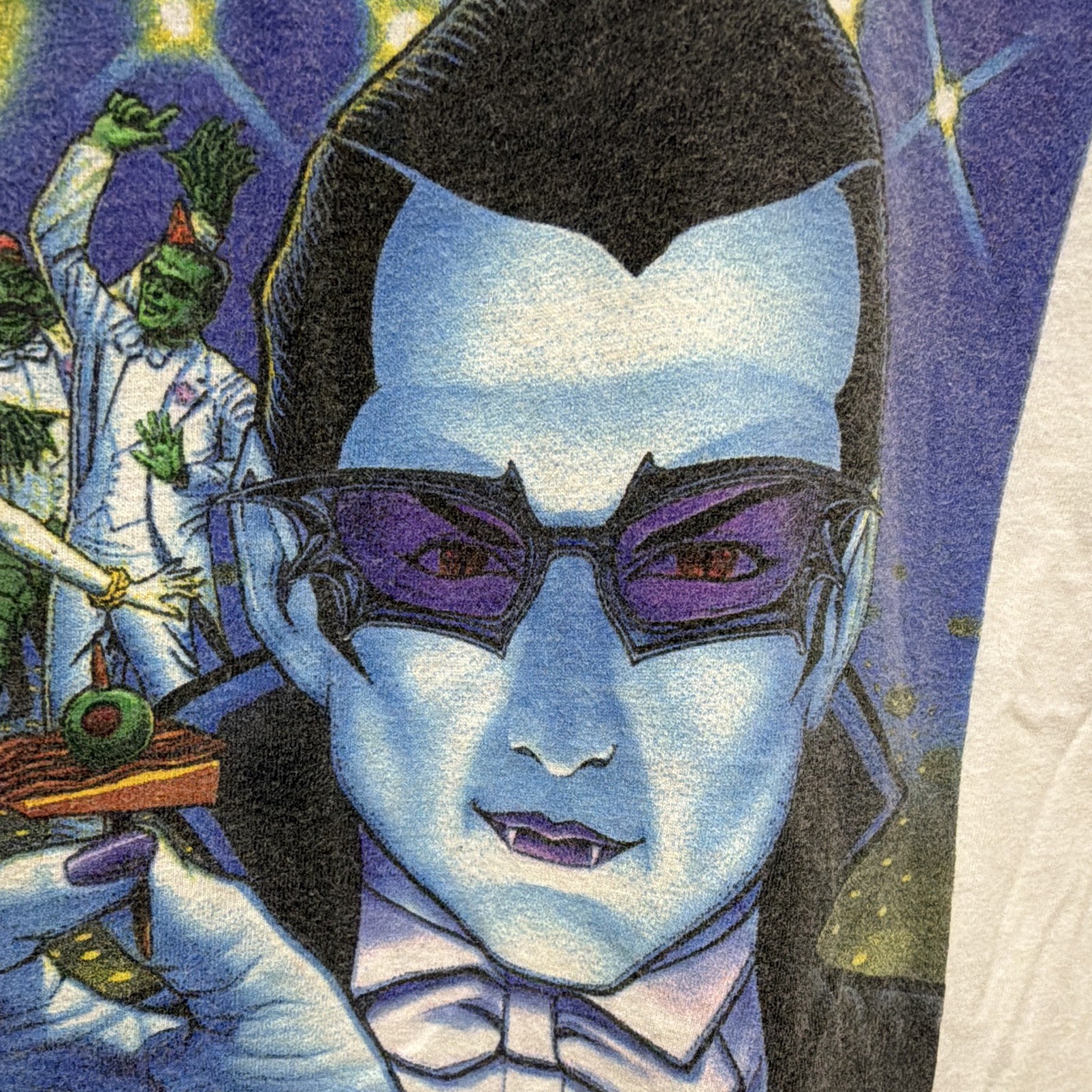 1992 Universal Studios Monsters Party Dracula Frankenstein Graphic XL 90s Tee gallery