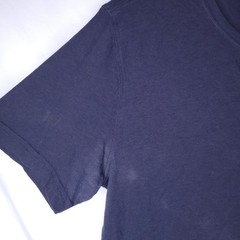 Faherty Henley Shirt Mens Medium Navy Short Sleeve