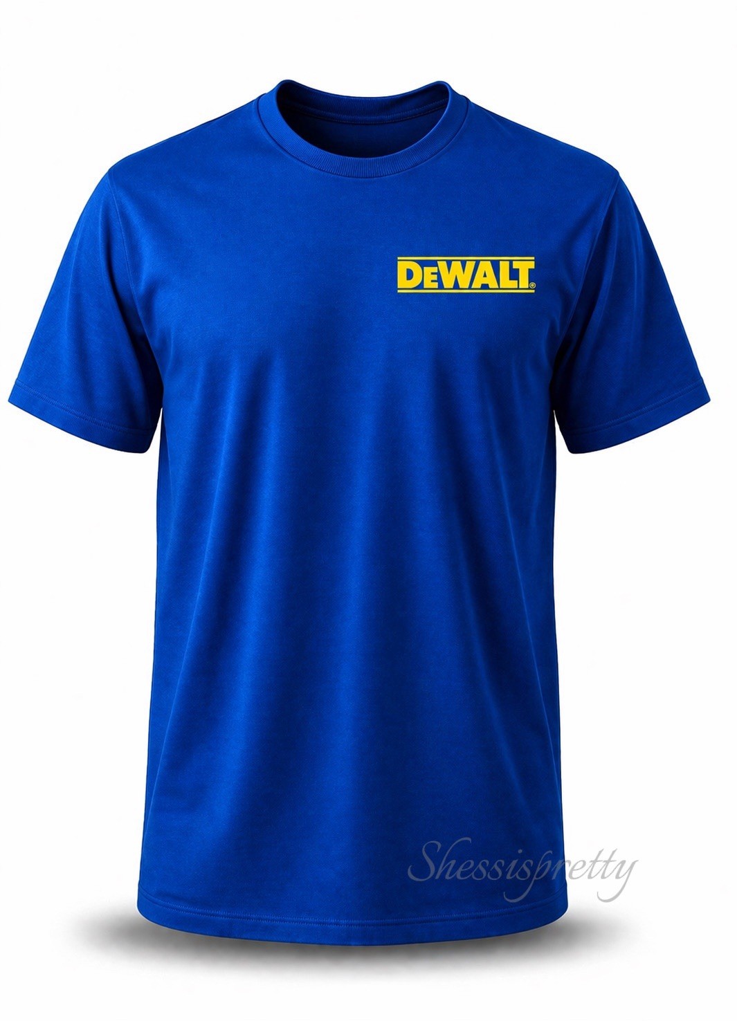 DeWALT Style T-Shirt 100% Cotton Workwear Tee Dewalt Clothing S-3XL DeWalt drill gallery