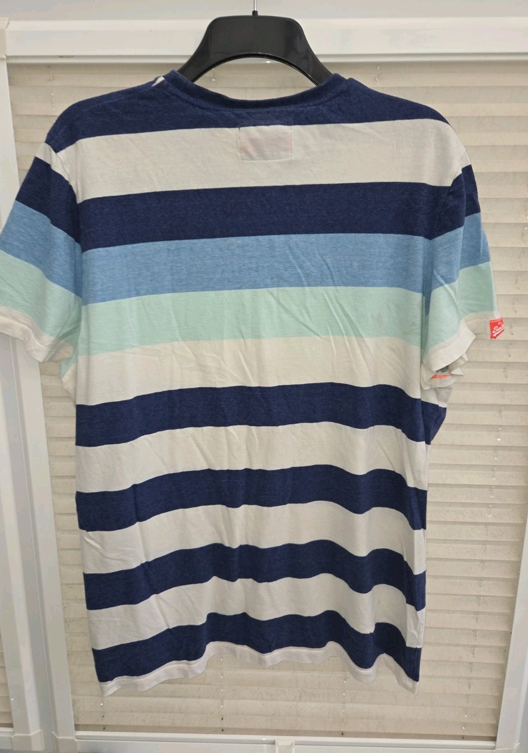 Mens 4XL XXXXL Superdry Multicoloured T-Shirt Blue Chest Logo. Good Clean Cond. gallery