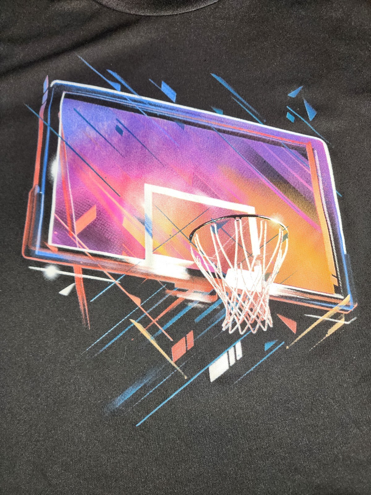 Tek Gear T-Shirt Men Large Black Short Sleeve Round Neck Basketball Polyester gallery