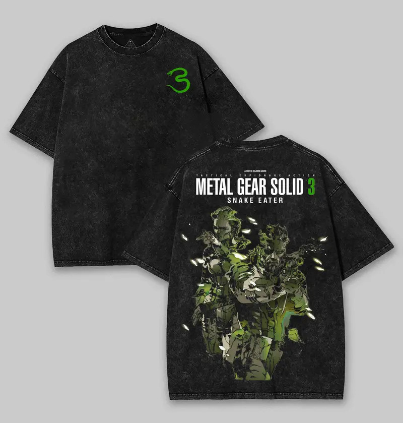 Metal Gear Solid 3 Snake Eater T-Shirt Streetwear T-Shirt