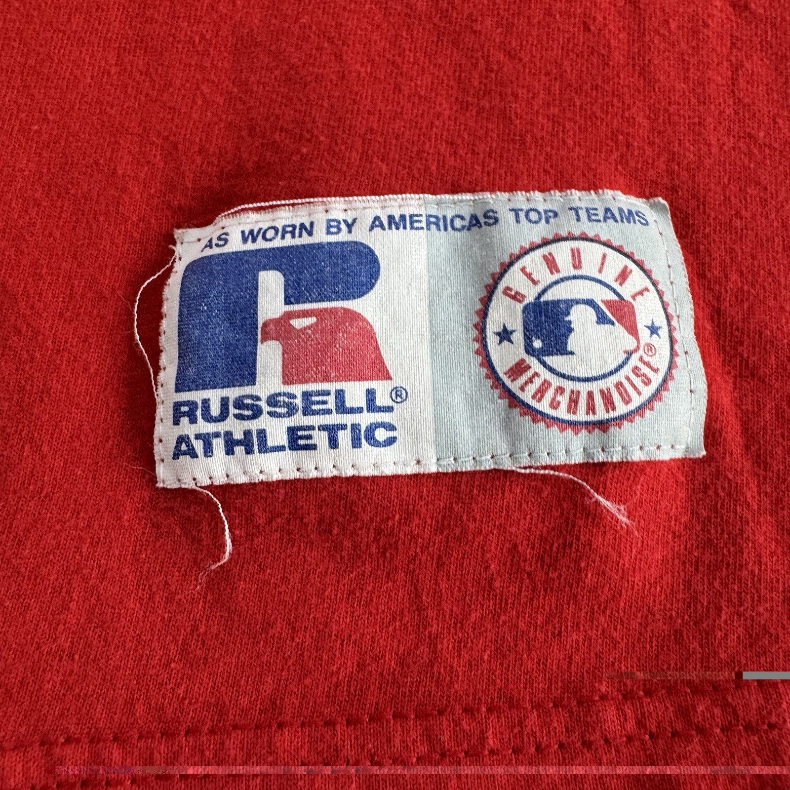 Vintage Russell Athletic V Neck Baseball T-Shirt Men’s L St Louis Cardinals 1998 gallery