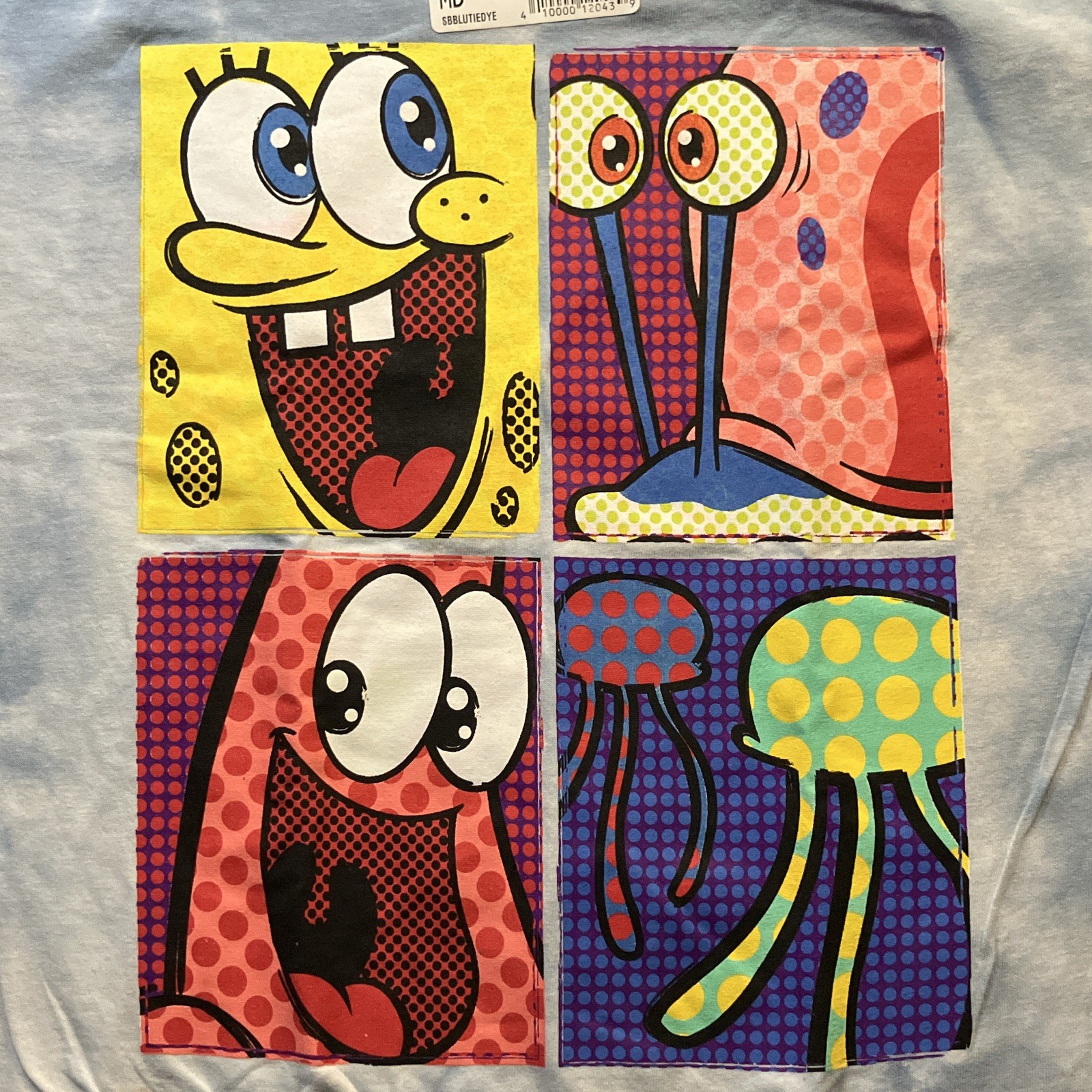 Nickelodeon SpongeBob SquarePants Men’s Blue Graphic Print Crew Neck T-Shirt M gallery