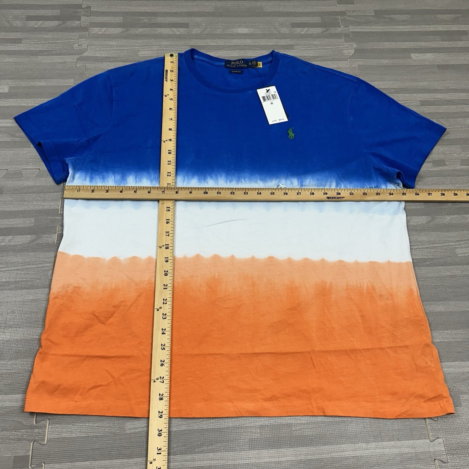 Polo Ralph Lauren Multi-Color Ombre Print T-Shirt Mens Size XL Short Sleeve $69 gallery