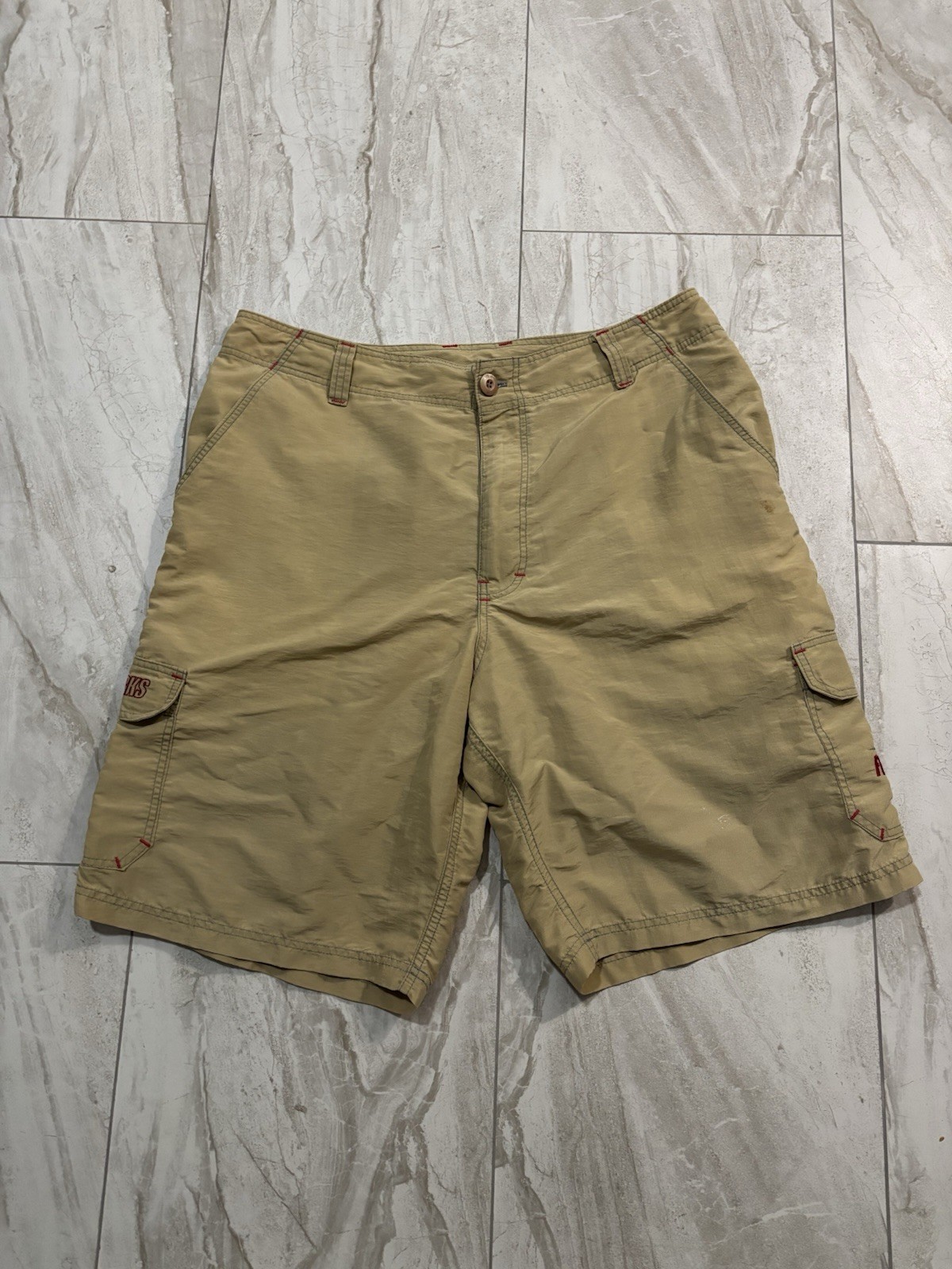 Vintage Fishworks Utility Cargo Shorts Men's Size 34 Tan Hybrid Fishing Shorts gallery