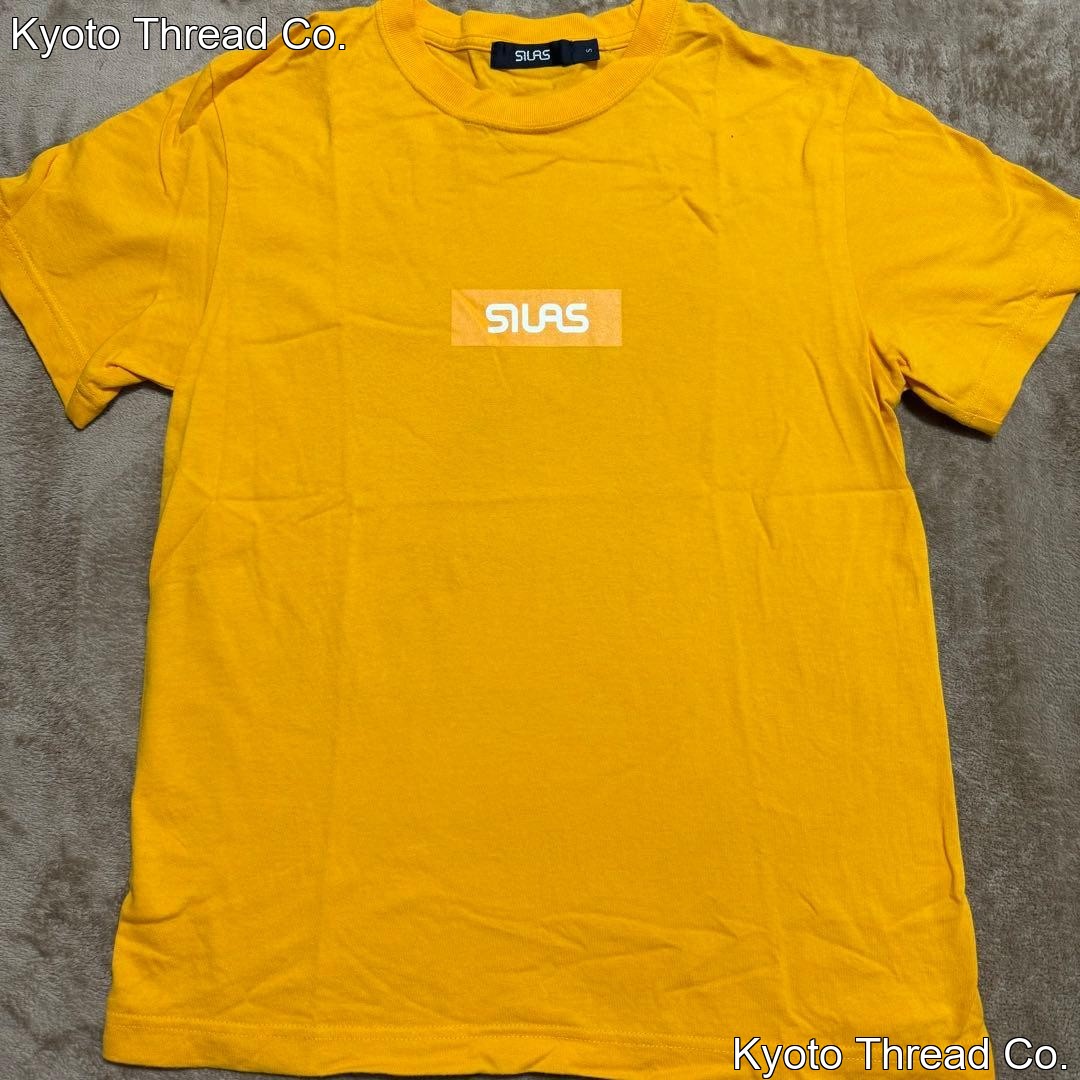 SILAS Yellow T-Shirt with Box Logo, Short-Sleeve, S Size gallery