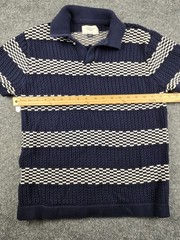 American Eagle Small Knitted Polo Shirt Striped #716