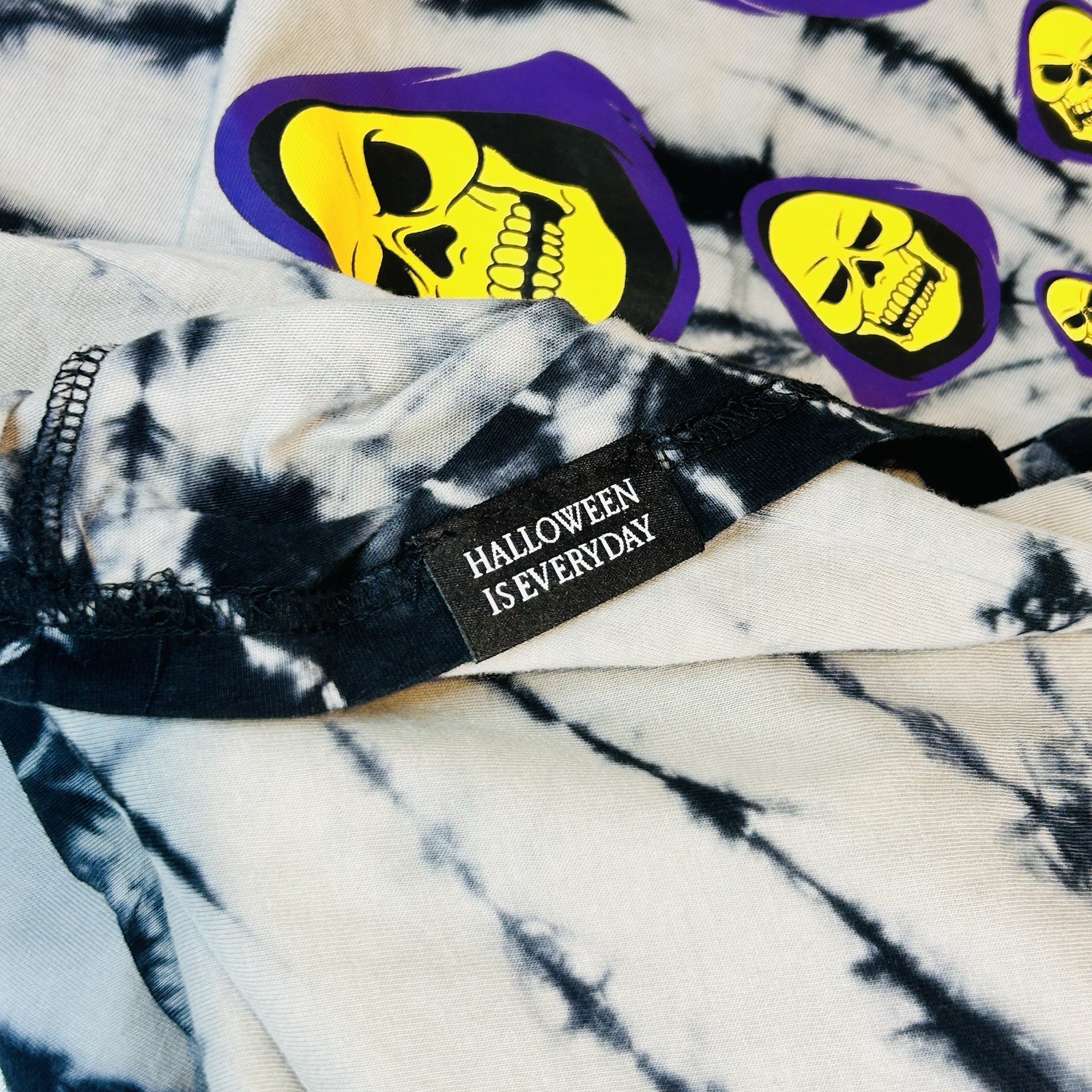Killstar x Masters of the Universe Skeletor Tie Dye He-Man Small Shirt gallery