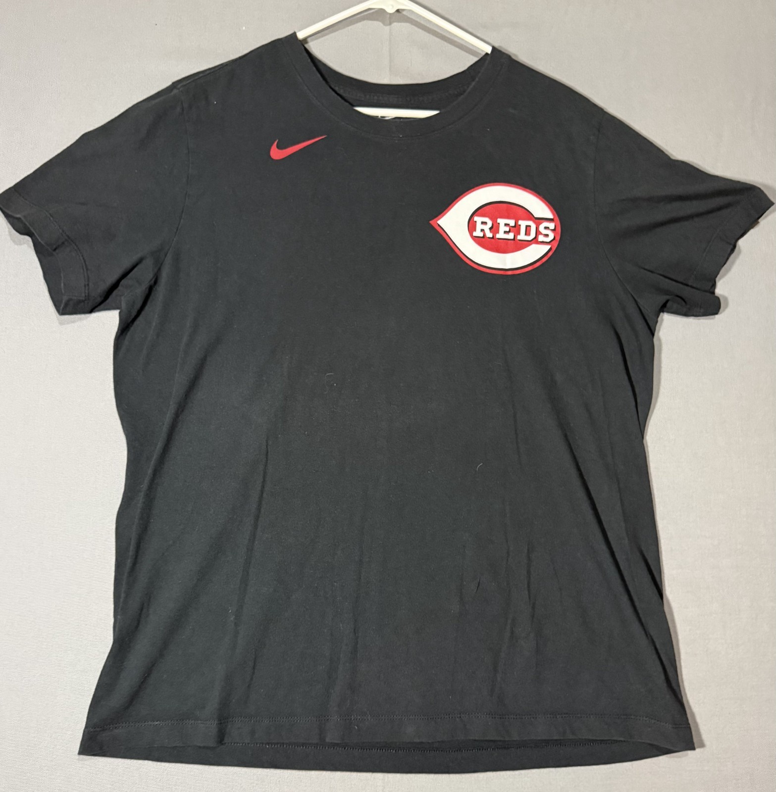 Nike Cincinnati Reds T-Shirt Men’s Large Black MLB Baseball Tee Shirt gallery