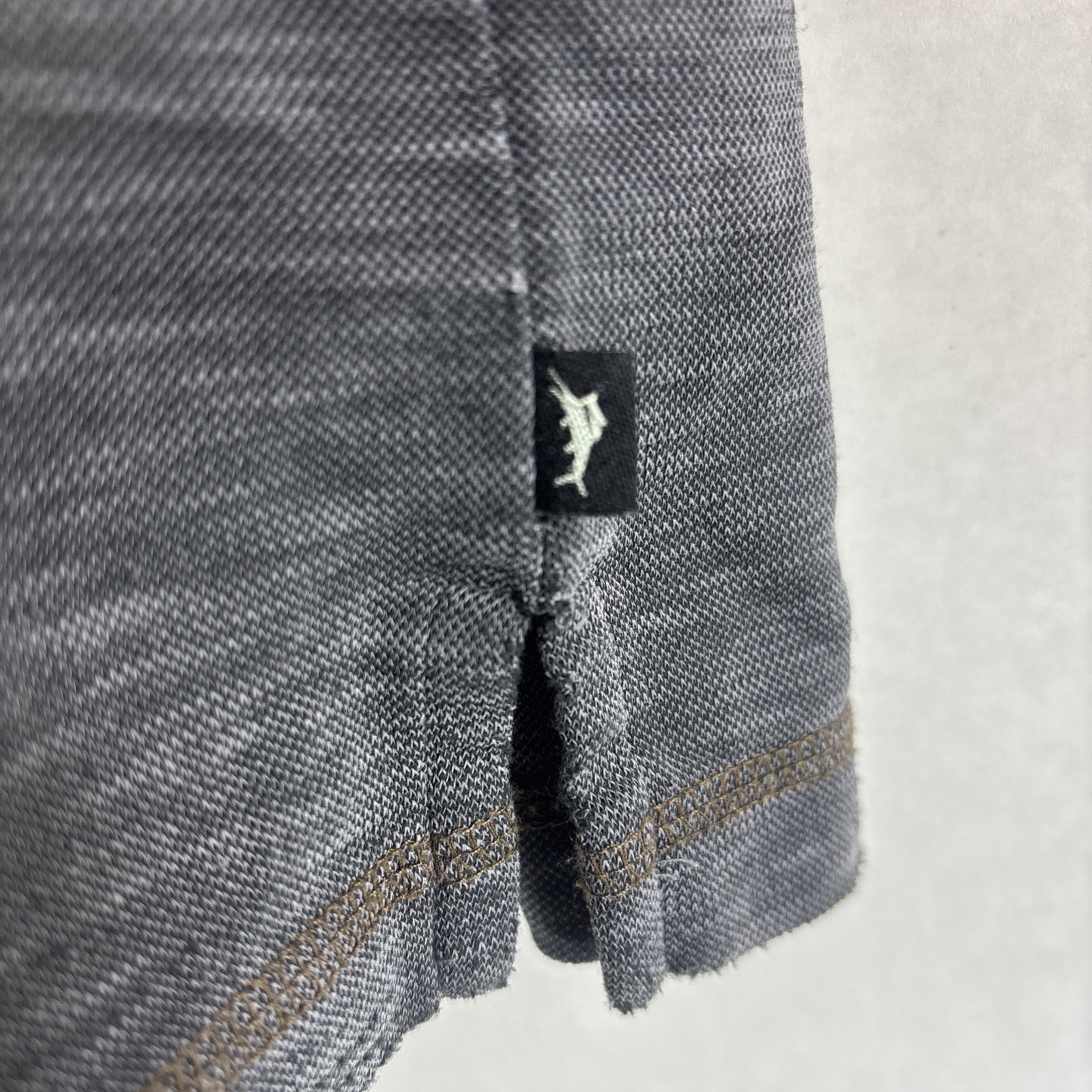 TOMMY BAHAMA Tencel Shirt Mens XL Short Sleeve Gray Textured Outdoor Lightweight gallery