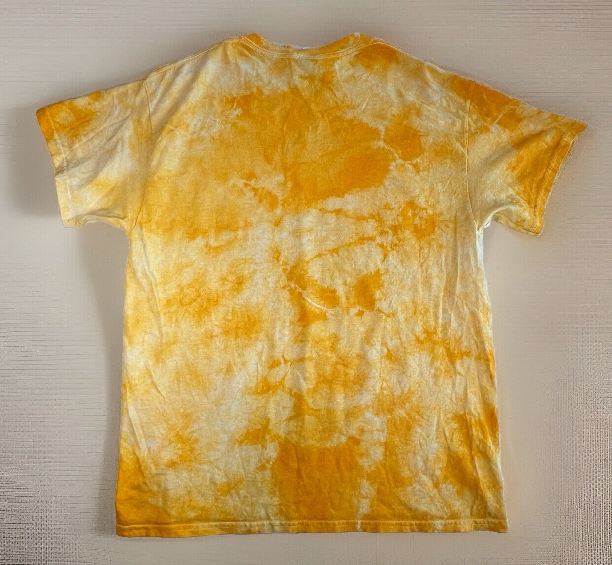 DRIP T-Shirt Men’s LARGE Yellow Tie Dye Rose Smiley Face Psychedelic Tokyo Japan gallery