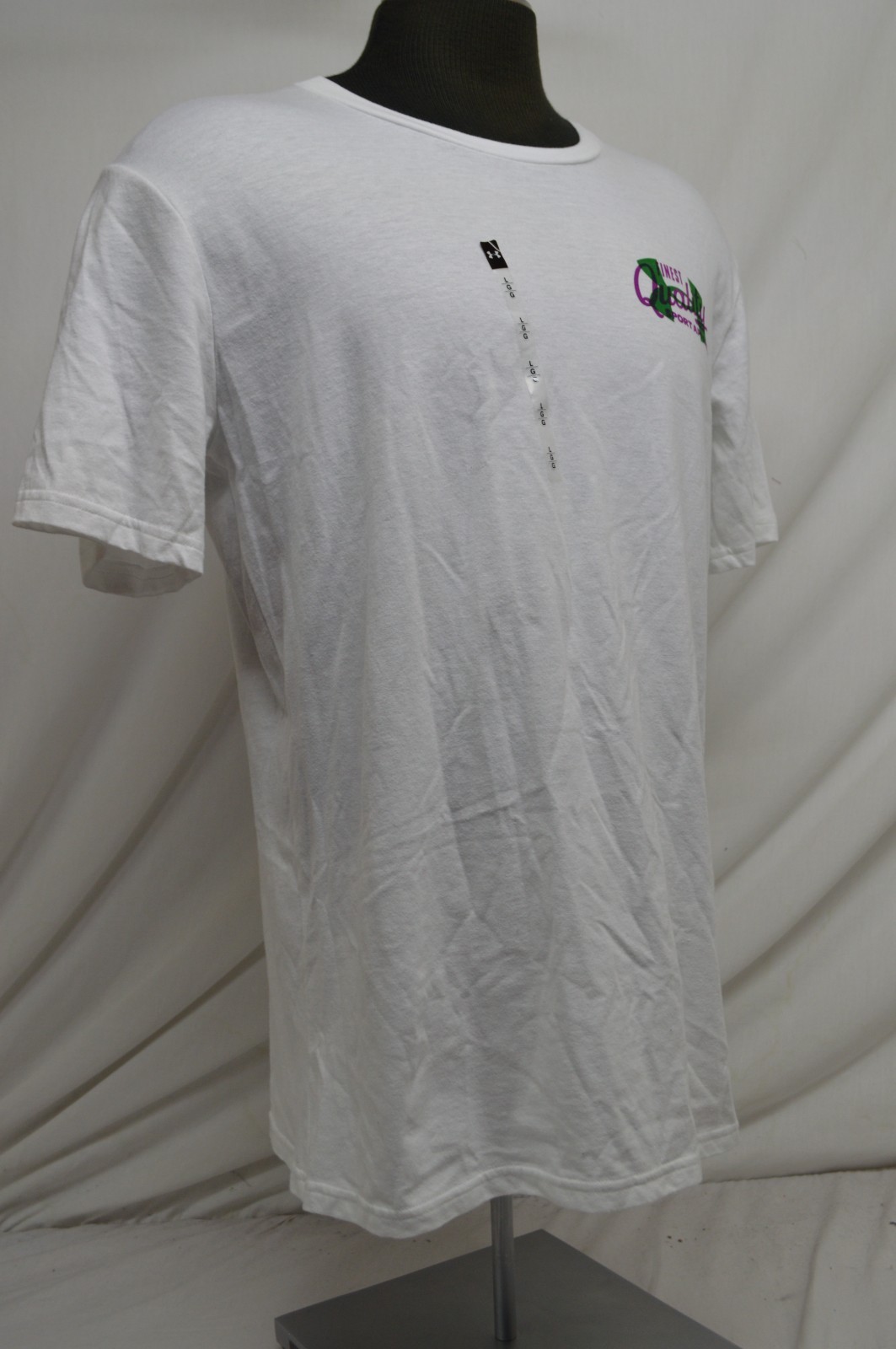 NEW Under Armour Men's Large Vintage Type T-Shirt White Loose NWT gallery