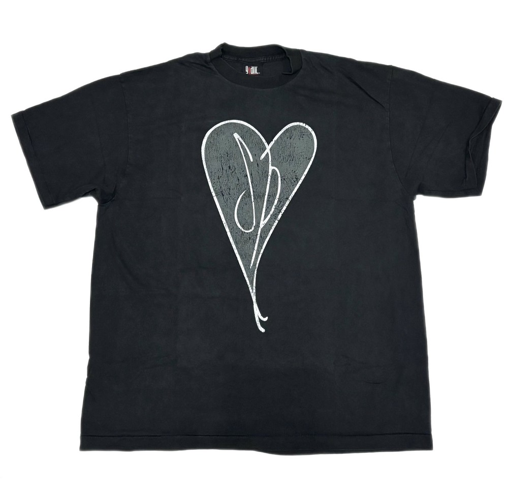 Smashing Pumpkins Black Mellon Collie Heart VTG XL Single Stitch T-shirt REPRINT