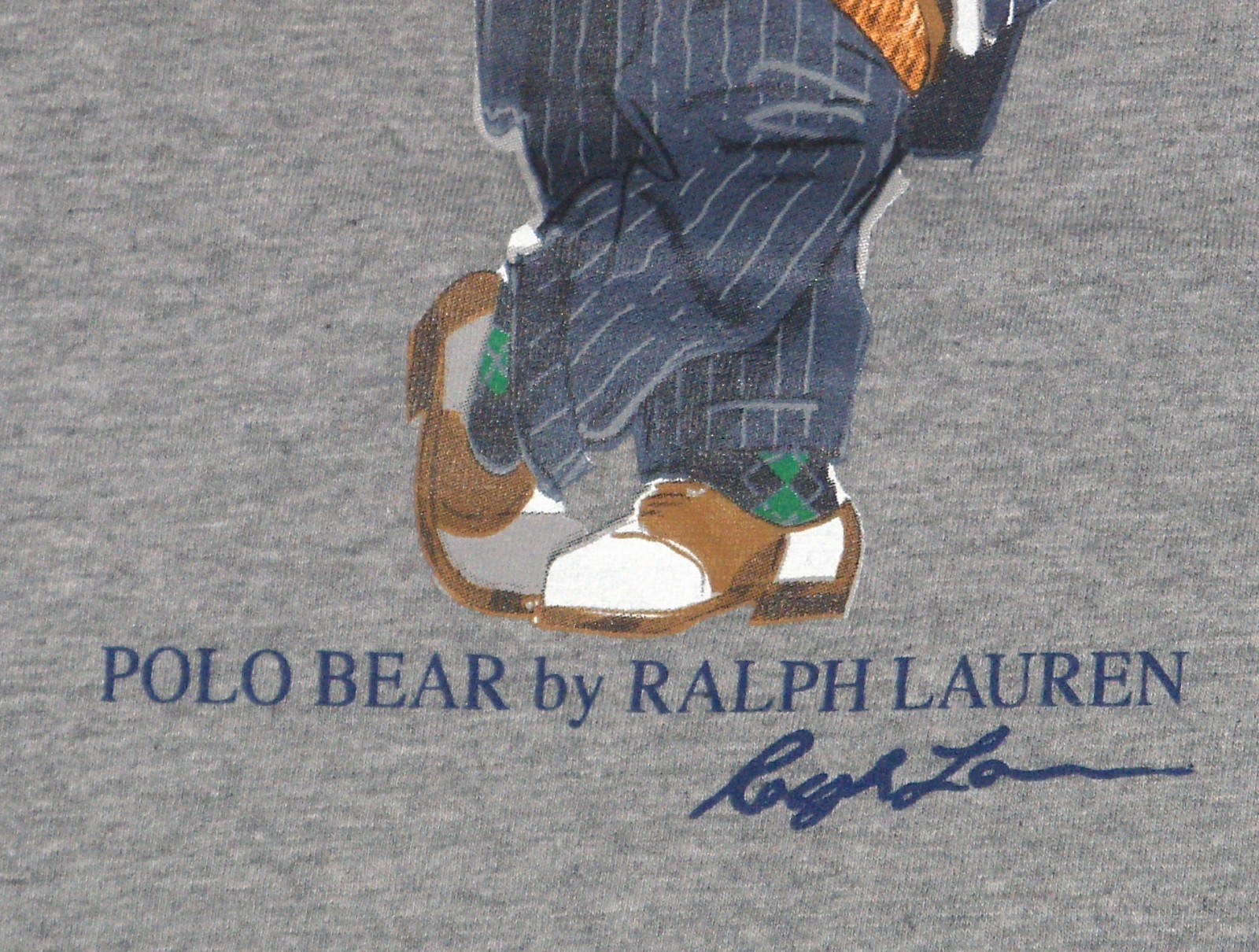 POLO RALPH LAUREN Mens BIG & TALL Football Bear Hoodie T-Shirt Tee, HEATHER GRAY gallery