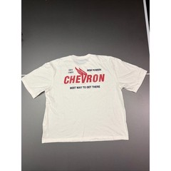Old Navy Chevron Cropped T Shirt Top Men’s Size Large White
