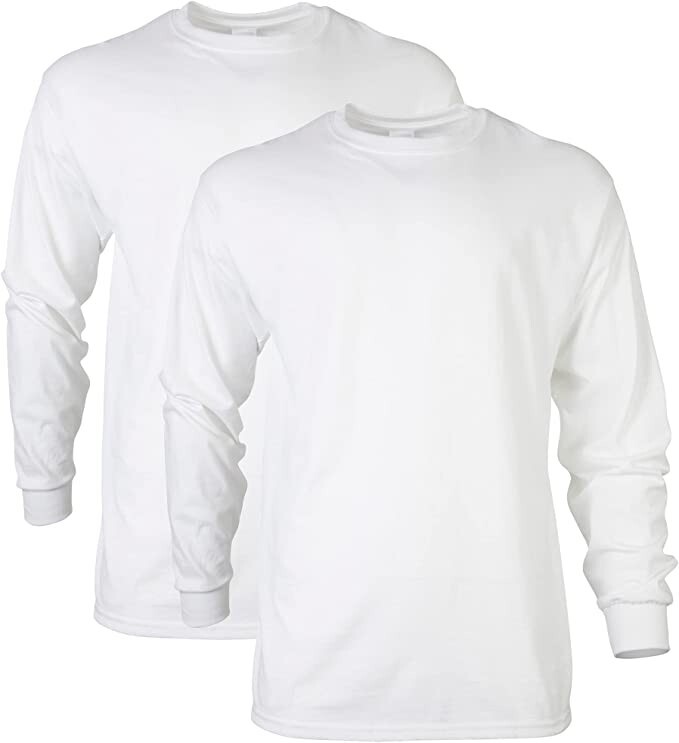 Gildan Ultra Cotton Long Sleeve T-shirts Style G2400 Multipack