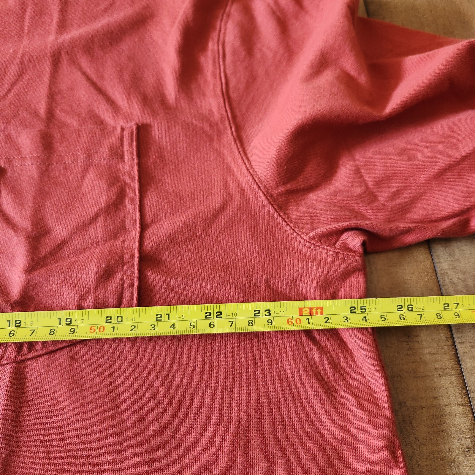 Duluth Trading Henley Shirt Men's L Orange Longtail T Outdoors Workwear Sturdy gallery