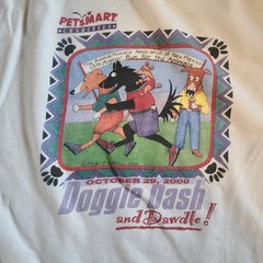 218th Anniversary Doggie Dash PetSmart Long Sleeve Shirt 2000 Vintage (T3)
