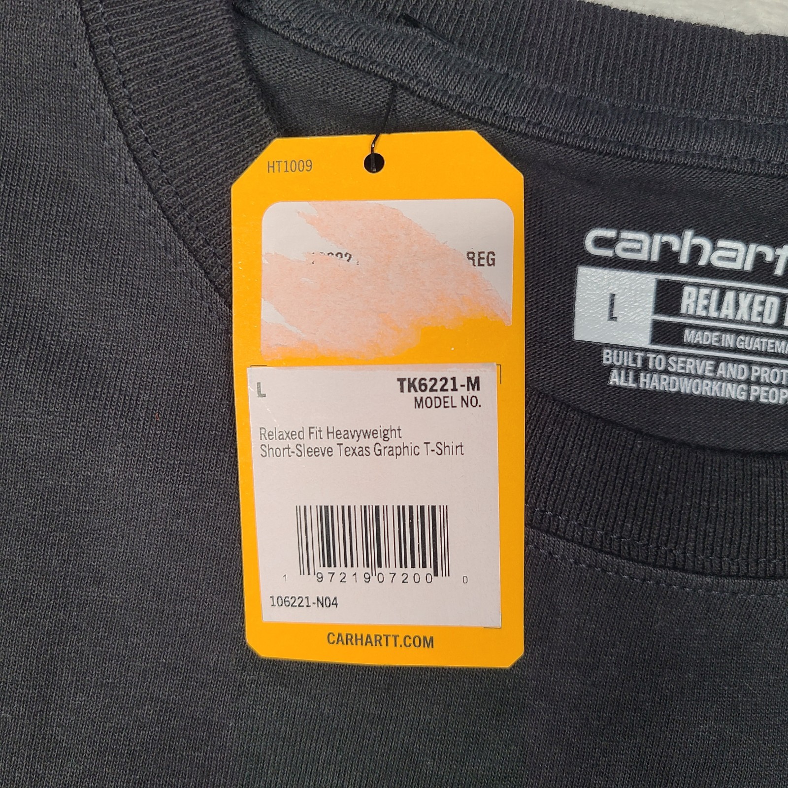 CARHARTT Men's Texas State Relaxed Fit Heavyweight Graphic T-Shirt L Black NWT gallery