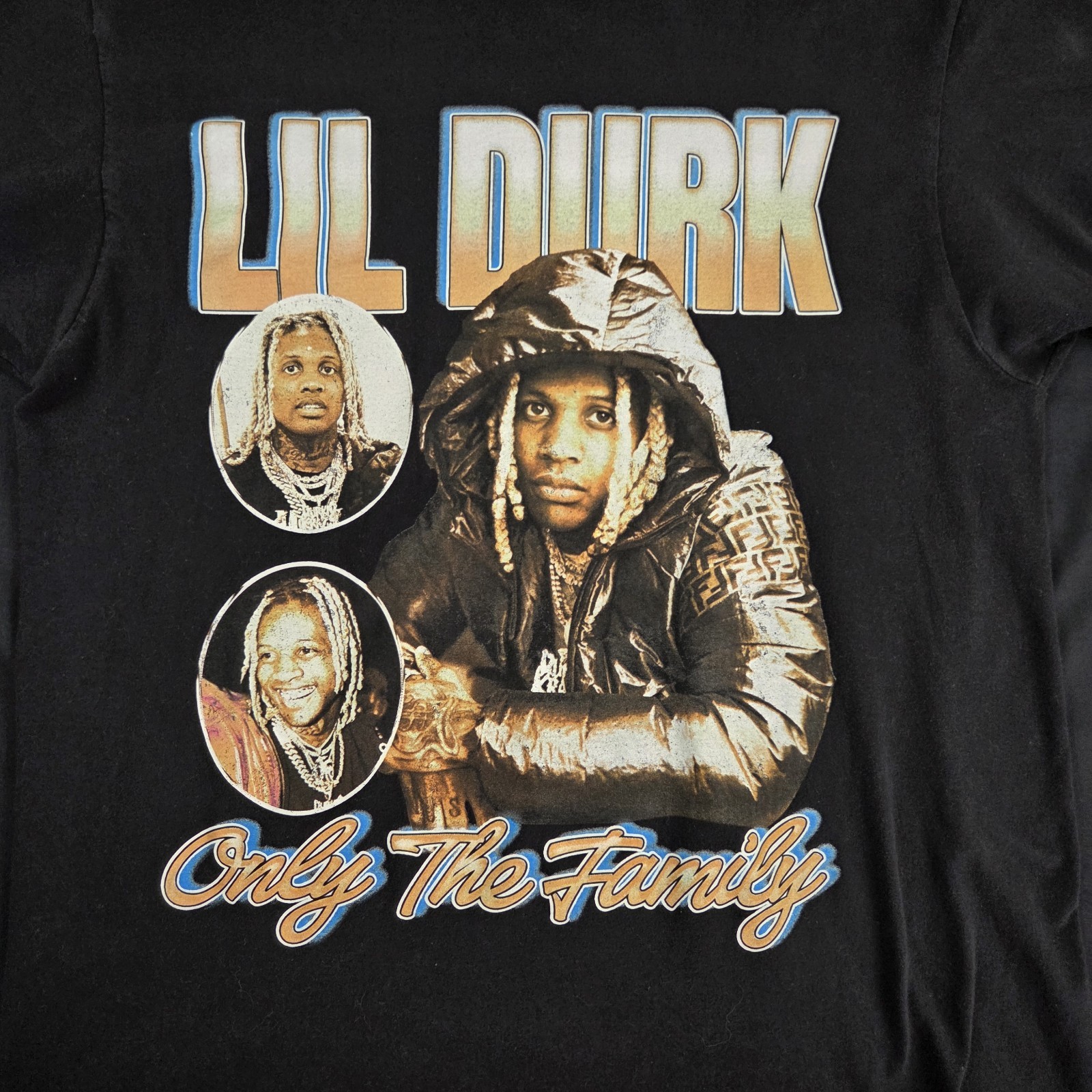 Otf Lil Durk Only The Family T Shirt Mens Medium Black Short Sleeve Graphic gallery