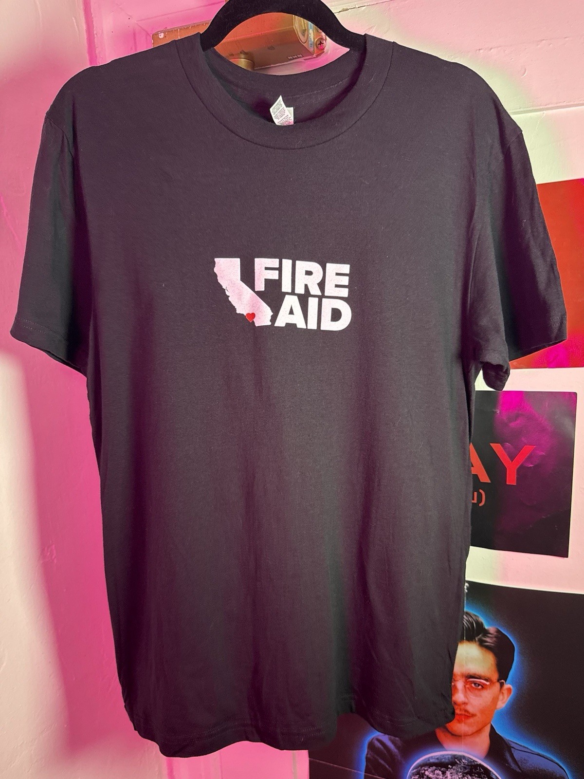 Yoshitomo Nara Fire Aid T Shirt Intuit Dome / Kia Forum Size Large