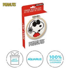 Peanuts Joe Cool Cross Stitch Embroidery Kit | 3.5 Inches