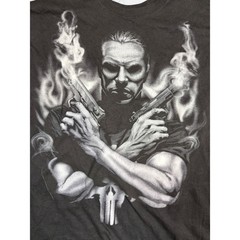 Universal Studios Marvel The Punisher Graphic T-Shirt Black Mens XL