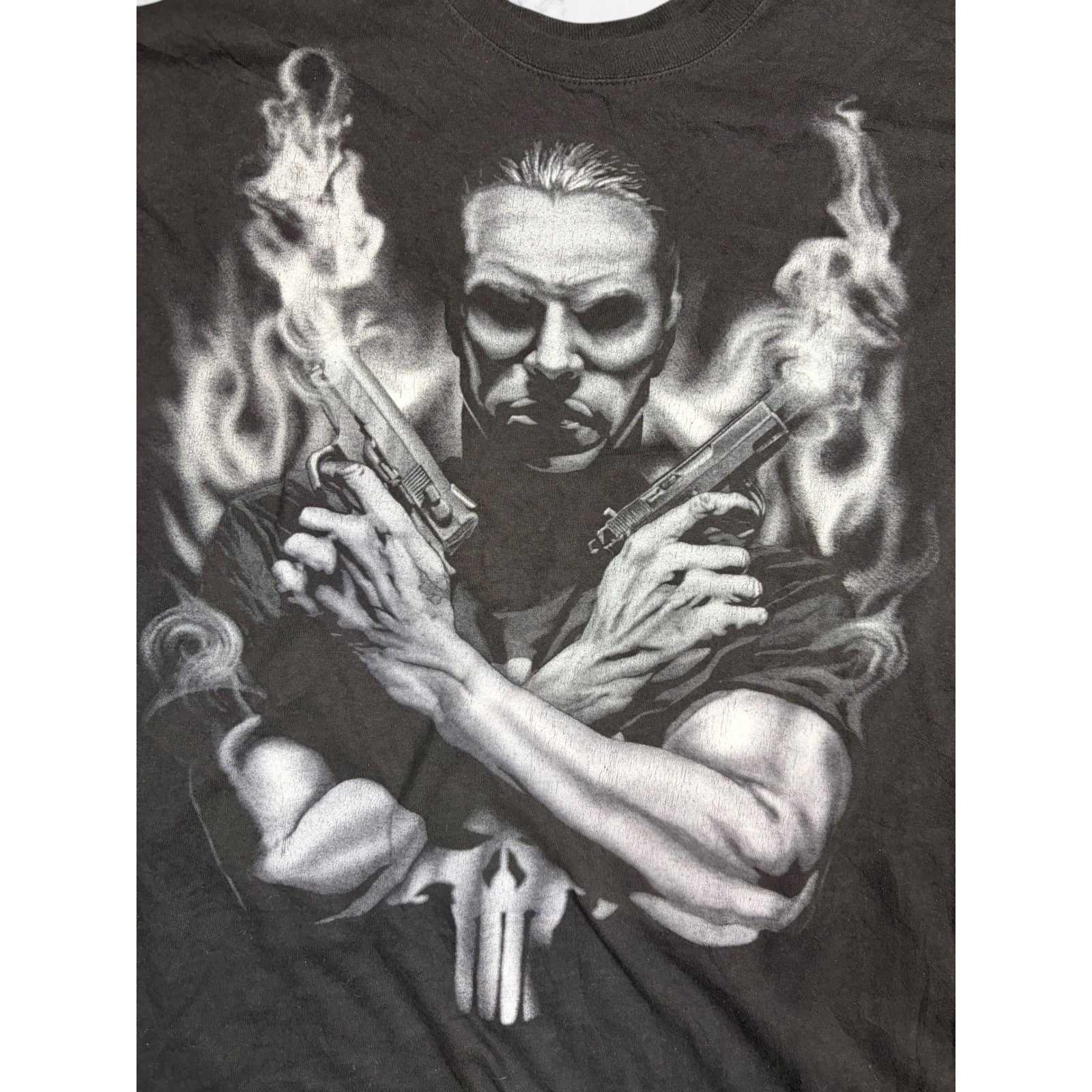 Universal Studios Marvel The Punisher Graphic T-Shirt Black Mens XL gallery